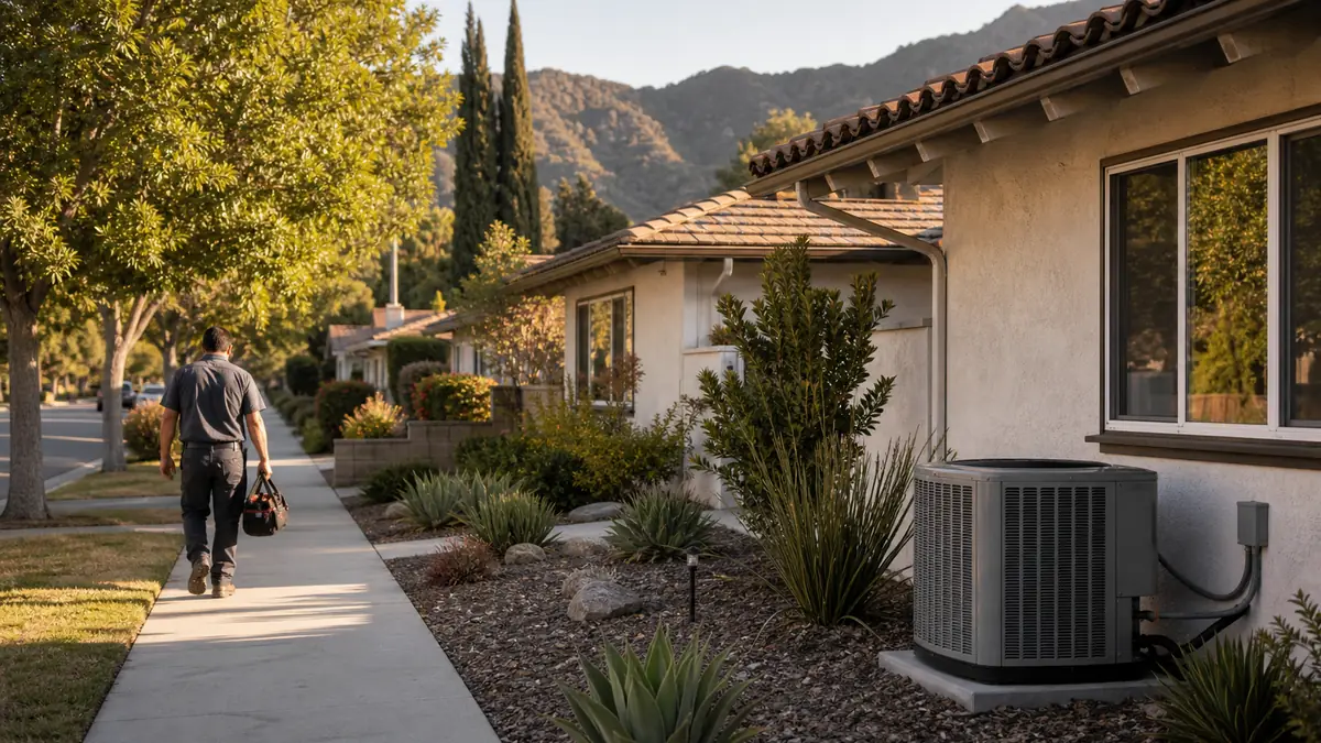 Carrier HVAC service at a Royal Oaks estate in Encino, CA 91436