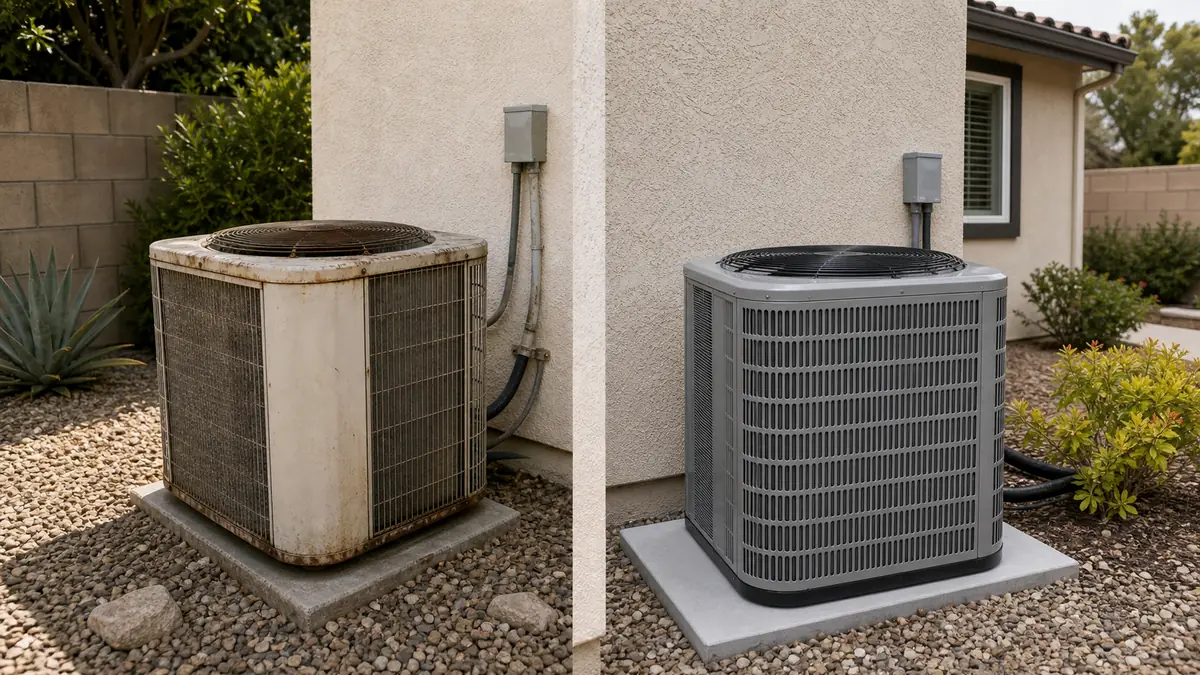 Comparing a repair quote against a replacement quote for a Carrier AC in Encino, CA