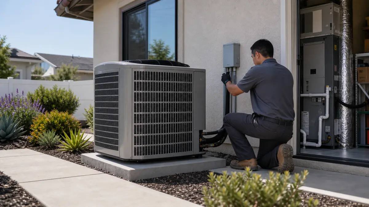 New Carrier Greenspeed heat pump installed at an Encino, CA estate