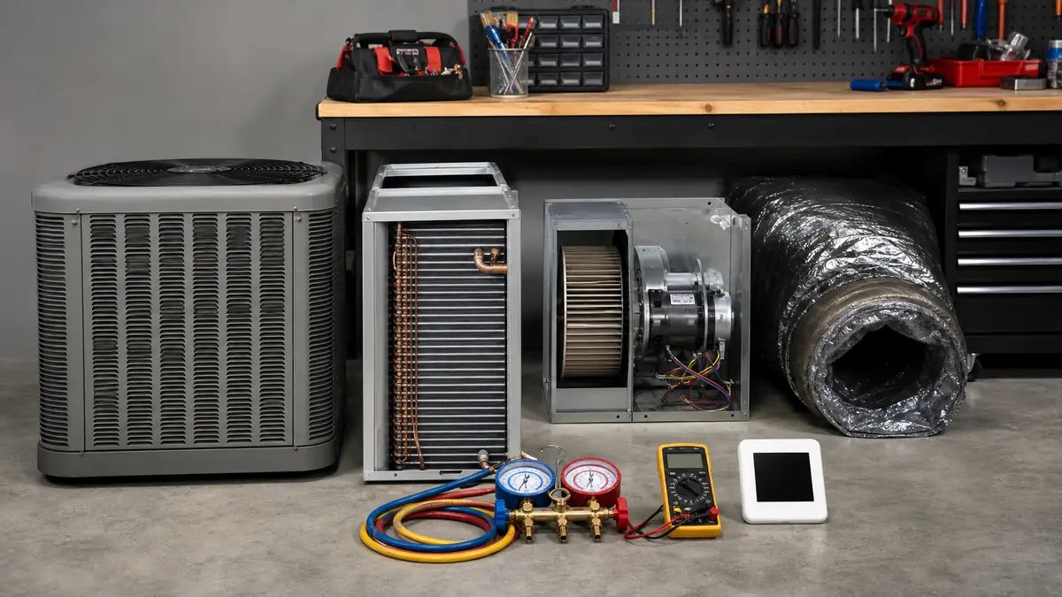 Illustration of Carrier HVAC services offered across Encino, CA